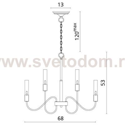 Светильник подвесной Divinare 8052/04 LM-10 NATURELLE