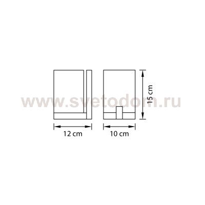 Светильник бра Lightstar 805610 Qubica