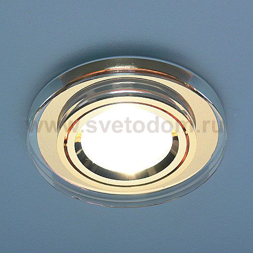 Светильник Elektrostandard 8060 BR Circle-GD прозр. круг/золото