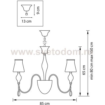 Люстра подвесная Lightstar 806080 Escica
