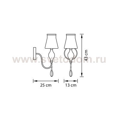 Светильник бра Lightstar 806610 Escica