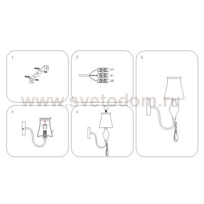 Светильник бра Lightstar 806610 Escica