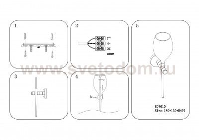 Светильник бра Lightstar 807610 Meta duovo