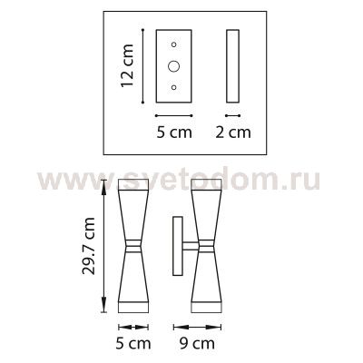 Светильник бра Lightstar 807623 Punto