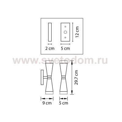 Светильник бра Lightstar 807627 Punto