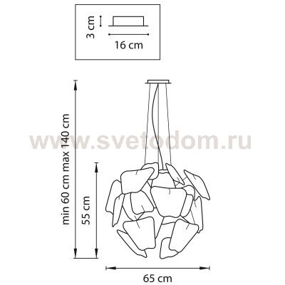 Люстра подвесная Lightstar 808010 Planaria