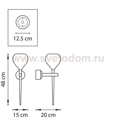 Светильник бра Lightstar 808657 Forma