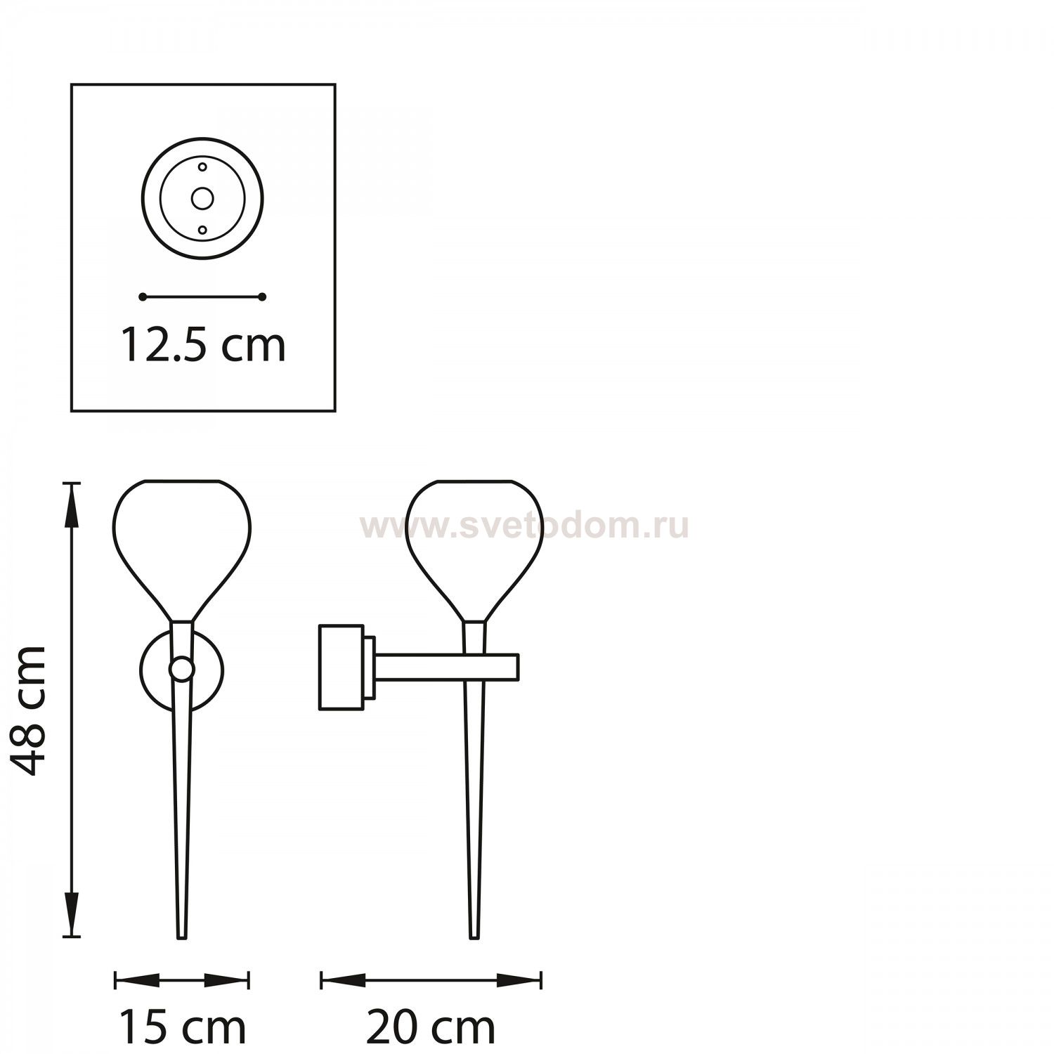 Светильник бра Lightstar 808650 Forma
