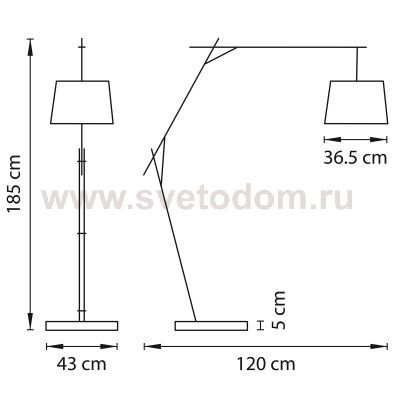 Торшер Lightstar 808717 Sesso