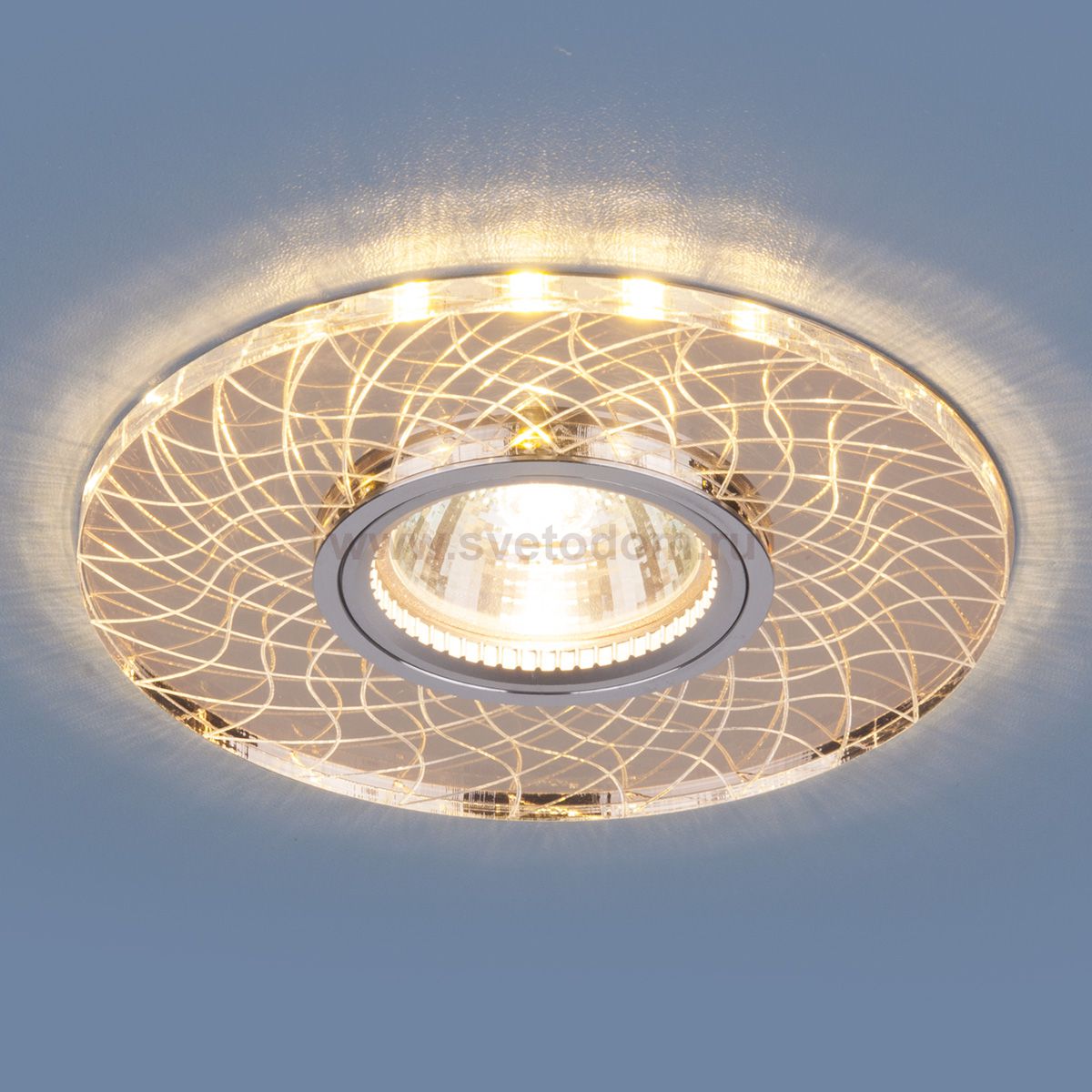 Точечный светильник Elektrostandard 8091 MR16 SL/GD зеркальный/золотой