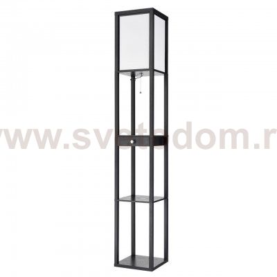 Торшер деревянный с полочками Lumion 8092/1F PRACTIC черный