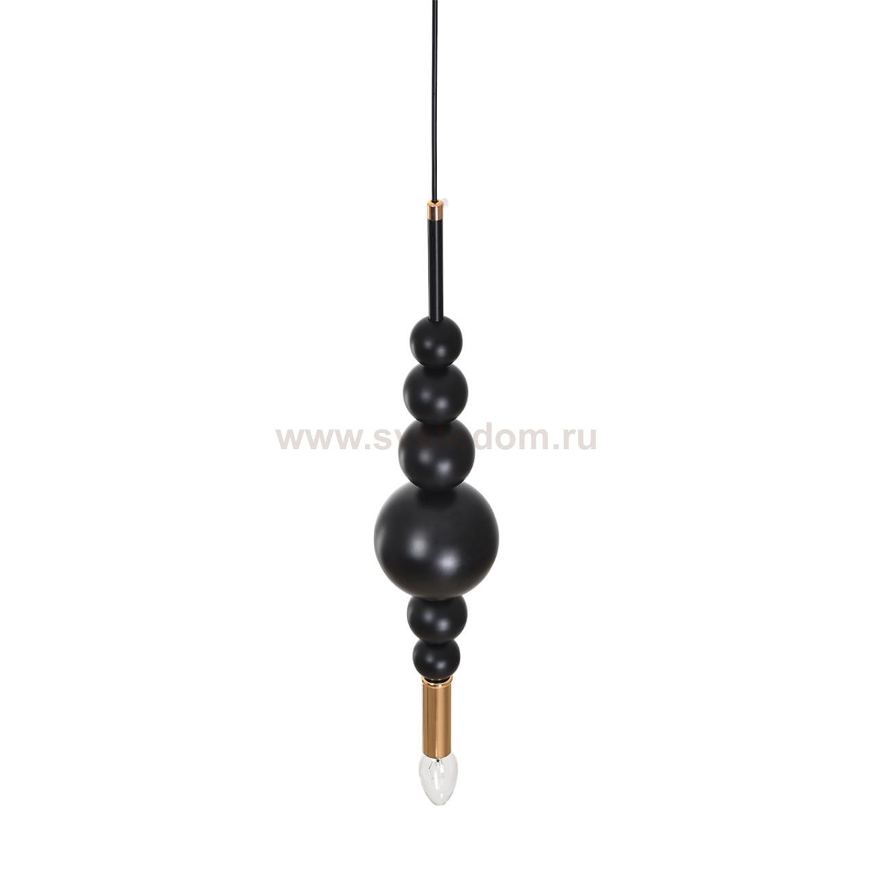 8106/1 MODERNI LN черный/золото, металл Подвес E14 40W 220V NANA