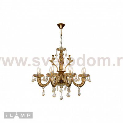 Подвесная люстра iLamp Asia 81069-8 Бронзовая
