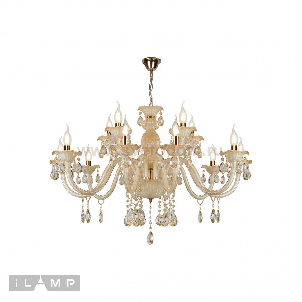 Подвесная люстра iLamp 81072-10+5 Белая