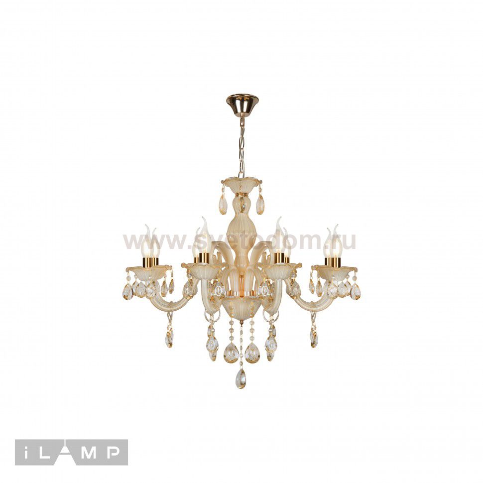 Подвесная люстра iLamp 81072-8 Белая