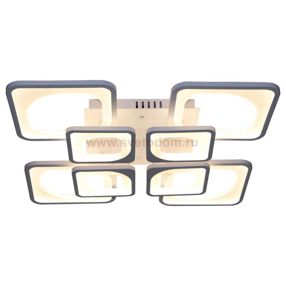 Светильник диммируемый КВАДРО белый d68 h13 Led 96W (3000K-6000К) с пультом ДУ Kink light 8111