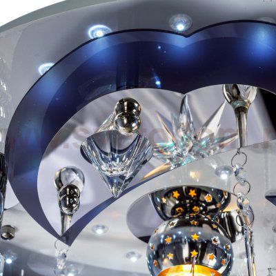 Светильник ЭкономСвет 8121/6+3WT+CR RC WTLED