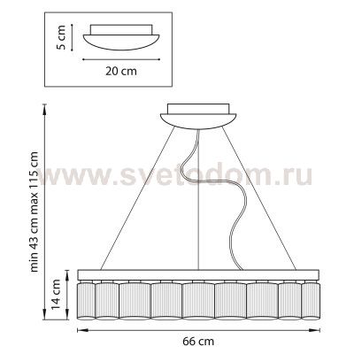 Люстра подвесная Lightstar 812186 Nibbler