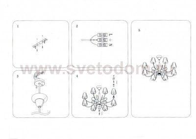 Люстра потолочная Lightstar 814093 Vortico