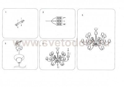 Люстра потолочная Lightstar 814134 Vortico