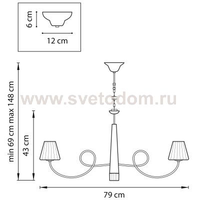 Люстра подвесная Lightstar 814274 Vortico