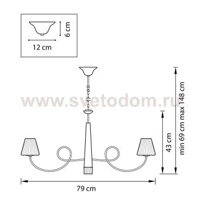 Люстра подвесная Lightstar 814294 Vortico