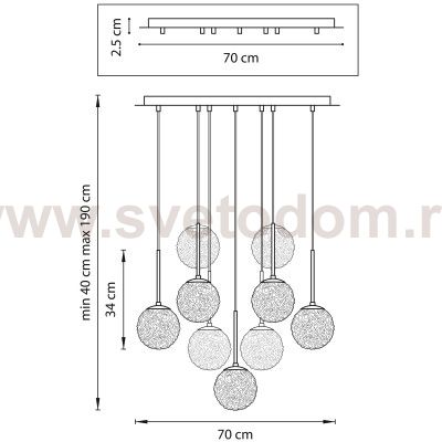 Подвес Bari Lightstar 815290