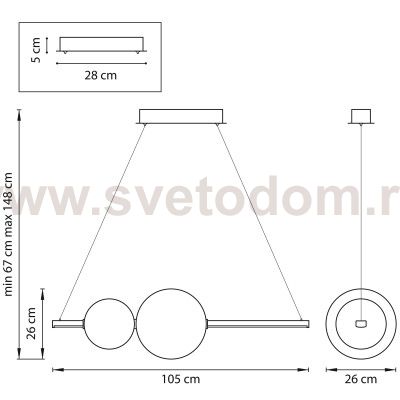 Люстра подвесная Croco Lightstar 815336
