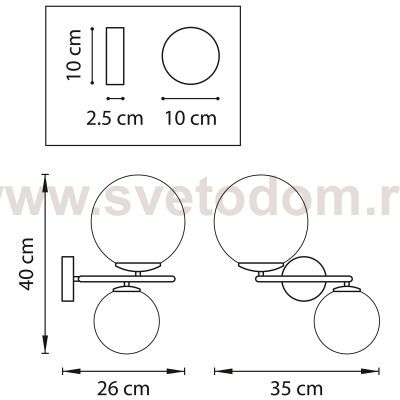 Бра Globo Lightstar 815627