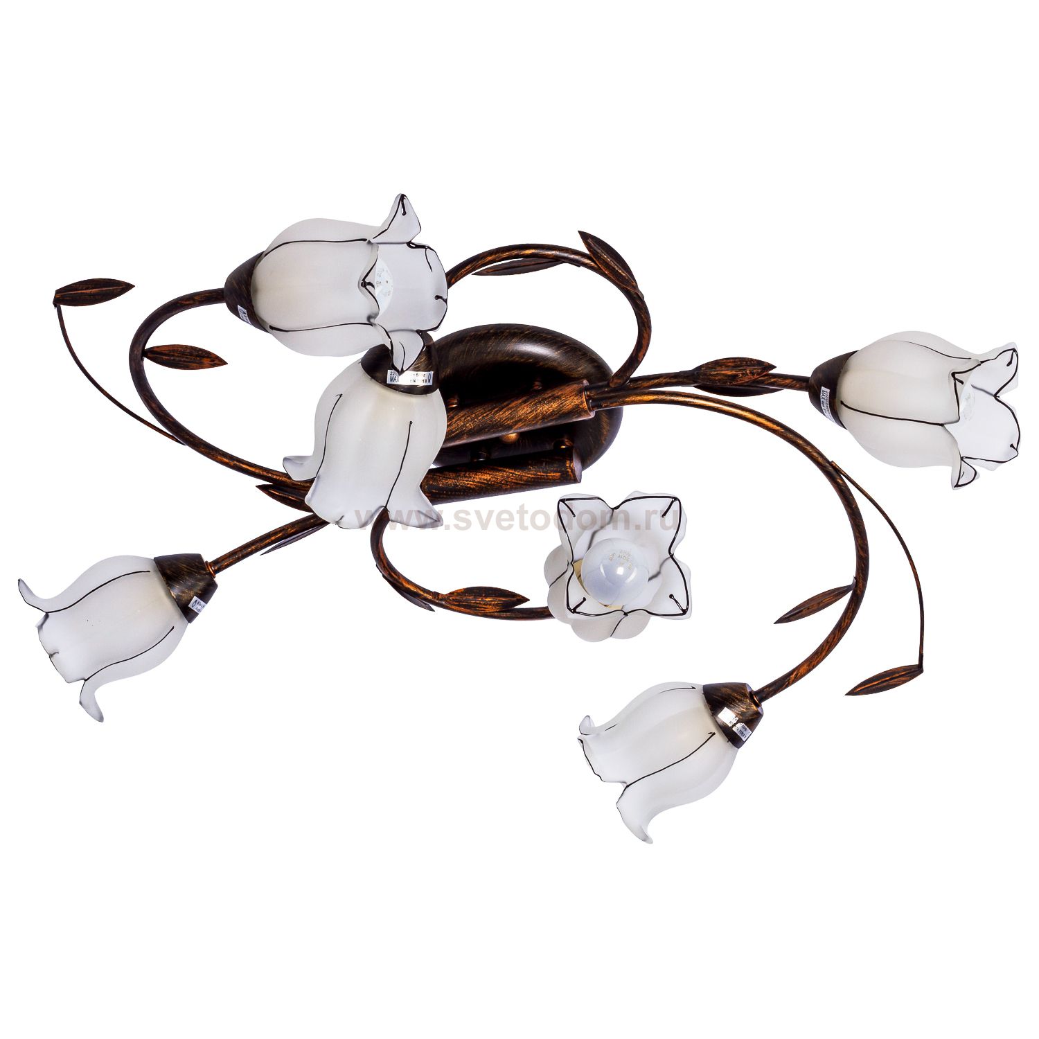 Светильник ЭкономСвет 81594A/6BGD WT*2