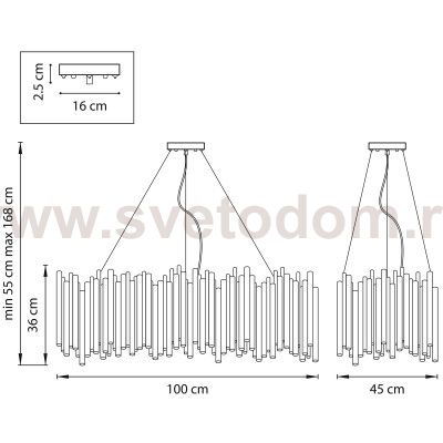 Люстра подвесная Savona Lightstar 816207