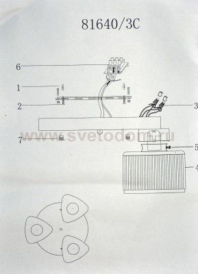 Светильник Colosseo 81640/3C LEONORIO