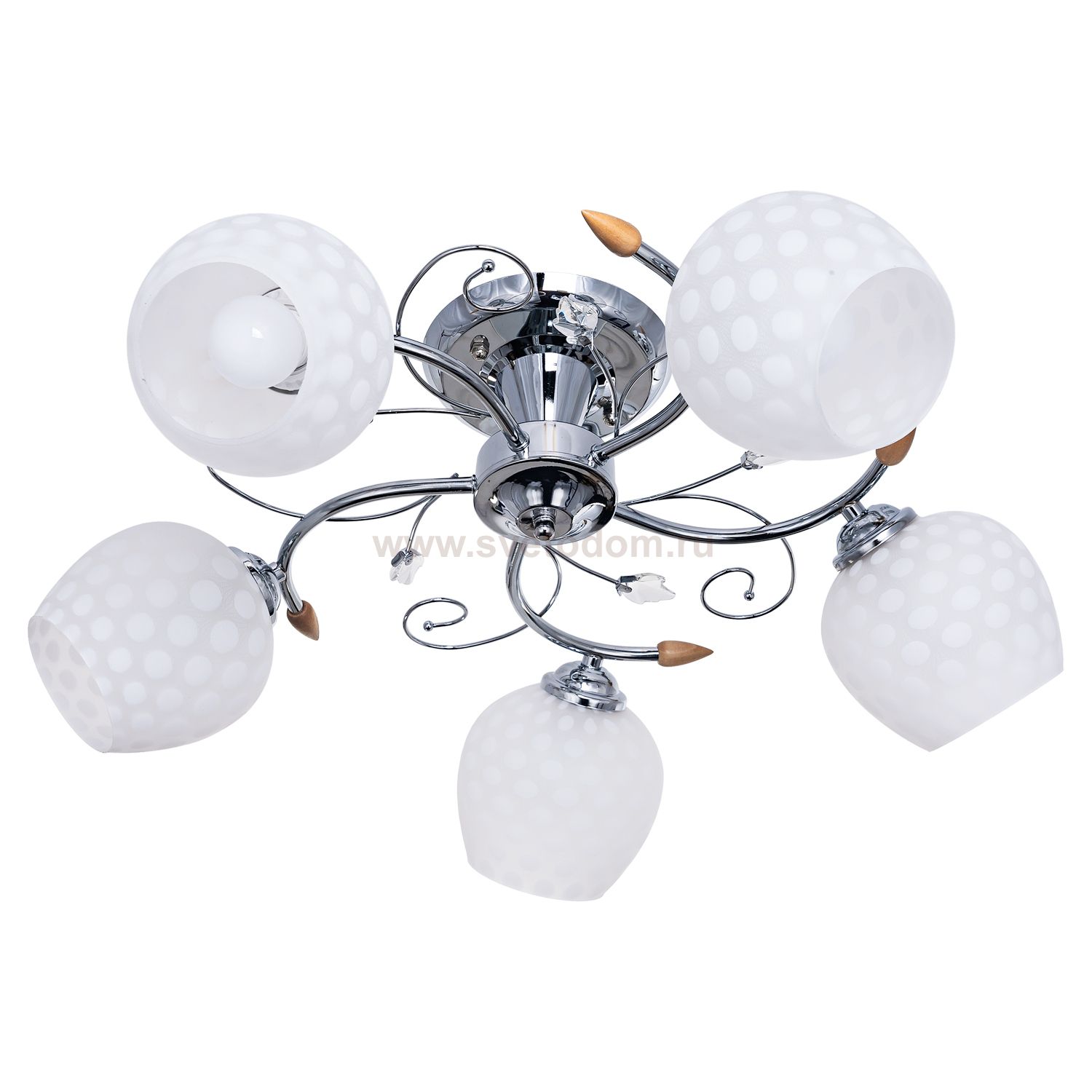 Потолочный светильник Экономсвет 817EM/5CR WT