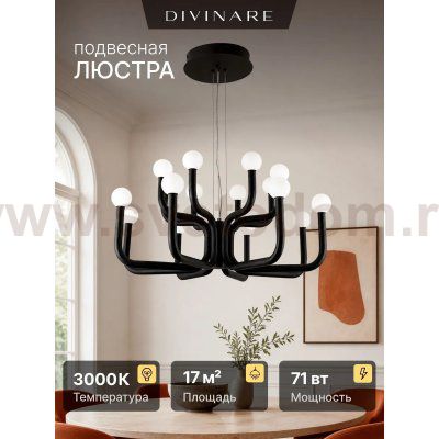 Подвесная люстра Divinare FLORIANA 8194/06 LM-94