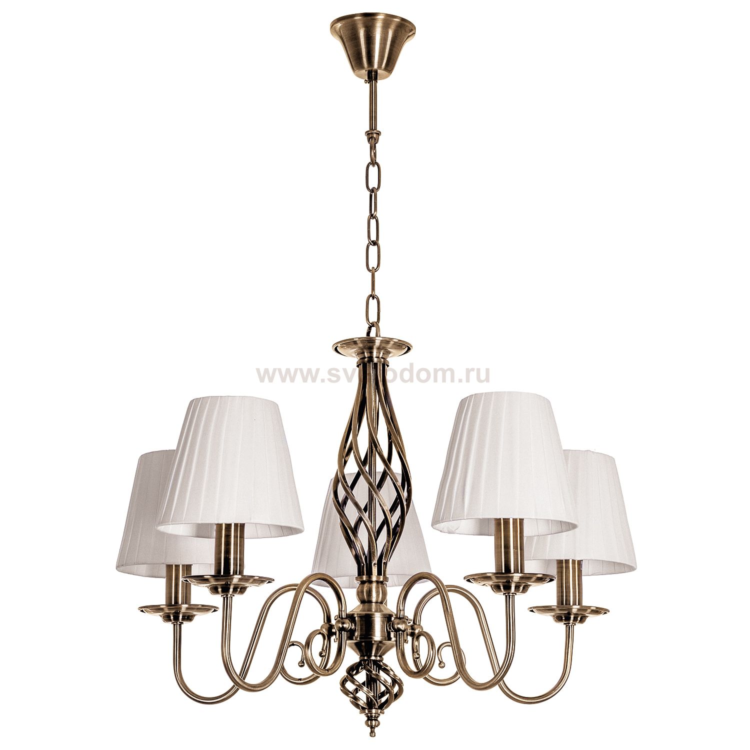 Светильник ЭкономСвет 82030BR/5P WT