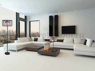 Торшер черный Divinare 8203/01 PN-5 BRAVA