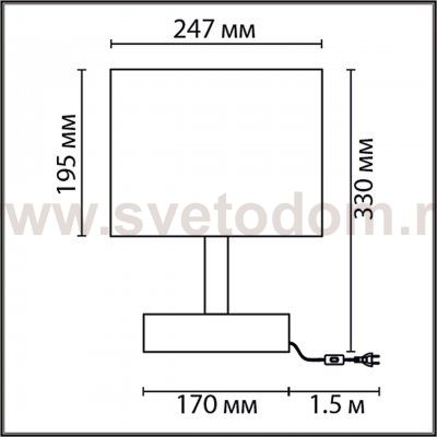 Настольная лампа Lumion 8206/1T MADERANA