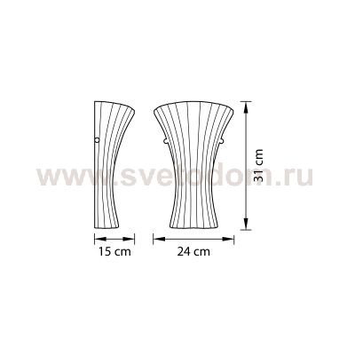 Светильник бра из муранского стекла Lightstar 820620 Zucche