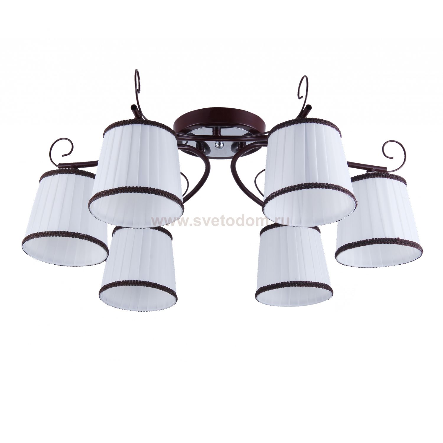 COLOSSEO optima 82136/6C коричневый/хром E27 6*60W