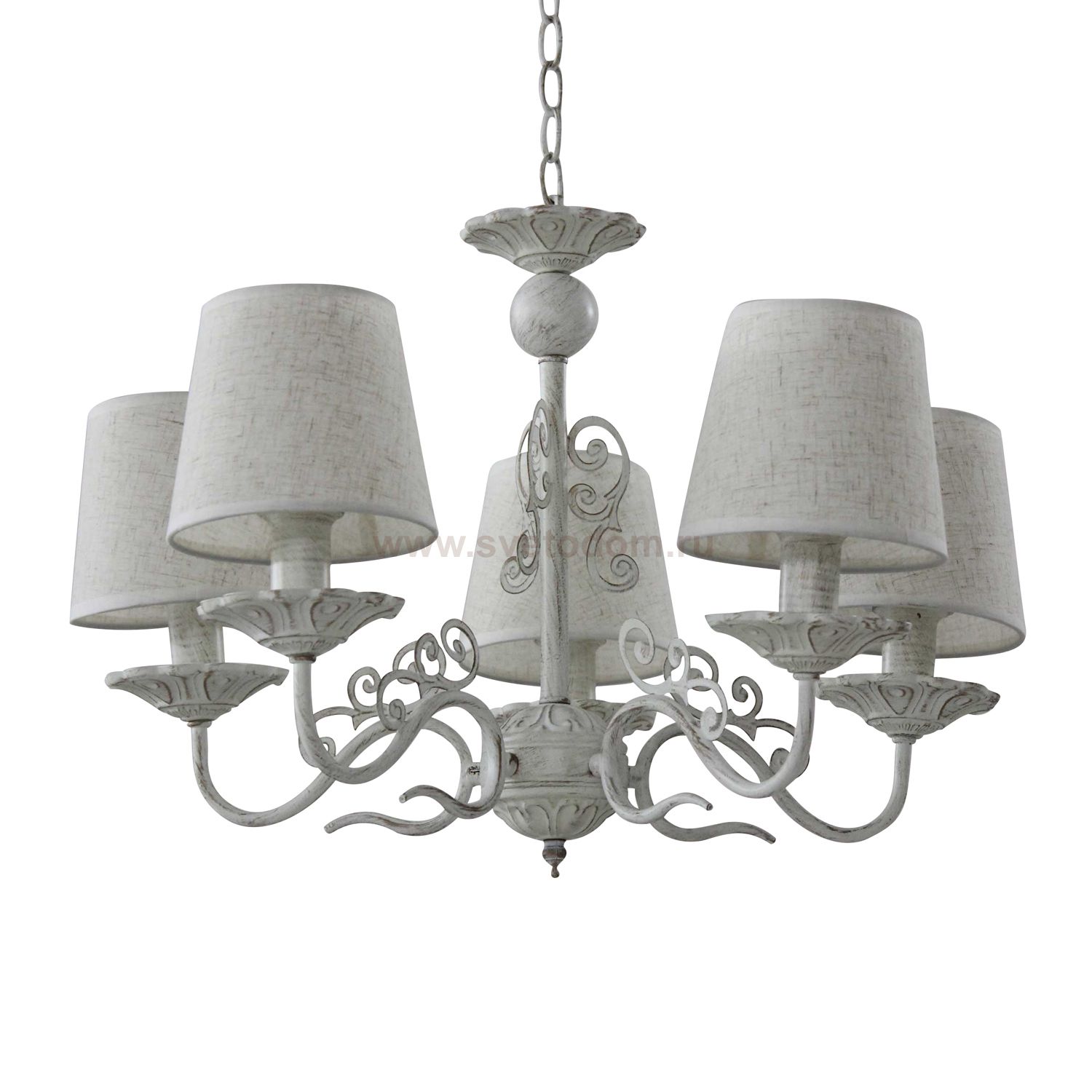 Люстра с белыми абажурами Colosseo 82177/5