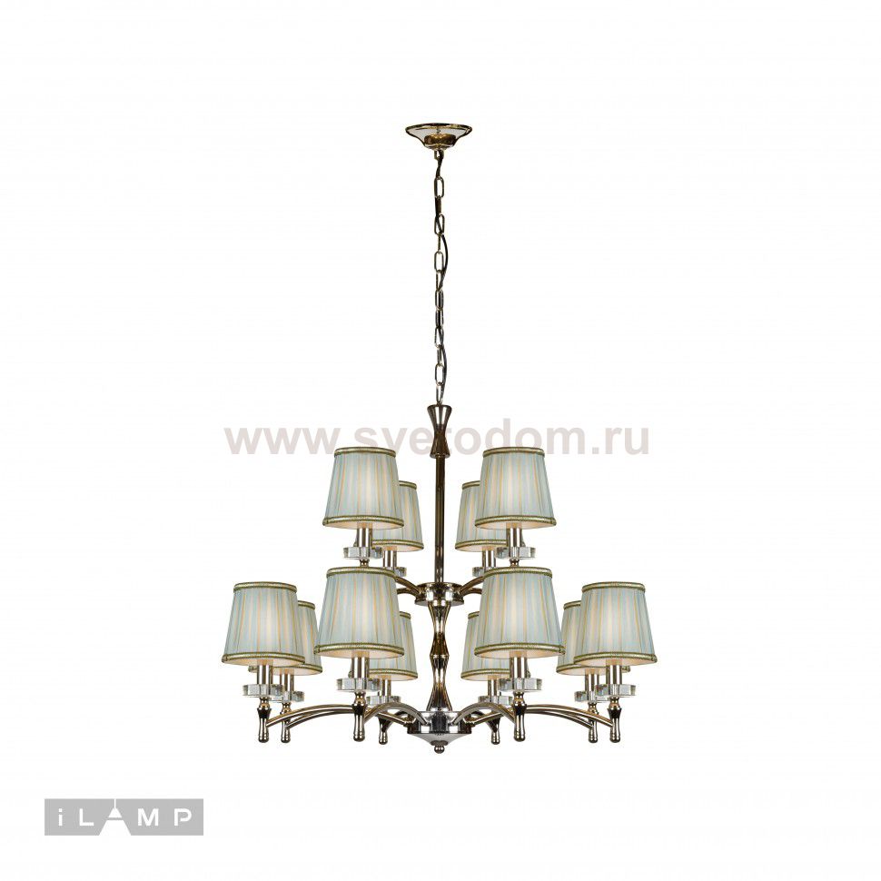 Подвесная люстра iLamp Olivia 82336/8+4 Хром