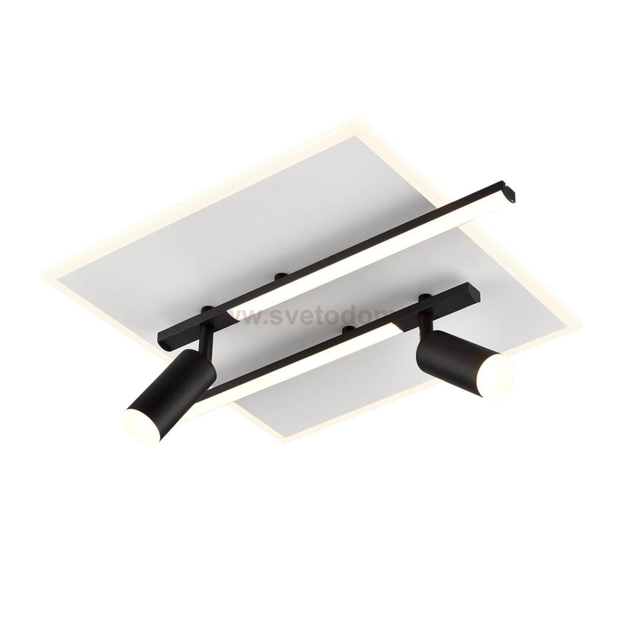 8256/40CL LEDIO белый/черный, металл/пластик Светильник потолочный LED 40W 3000-6500К 220V STELLS