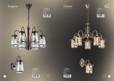 Светильник настенный бра Colosseo 82506/1W CHANTAL