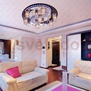 Потолочный светильник Экономсвет 8262/7+2BK+CR RC WT LED