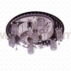 Потолочный светильник Экономсвет 8262/7+2BK+CR RC WT LED