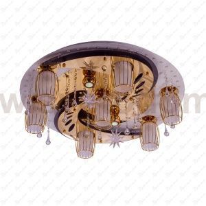 Светильник ЭкономСвет 8262/7+2WT+GD RC WT LED