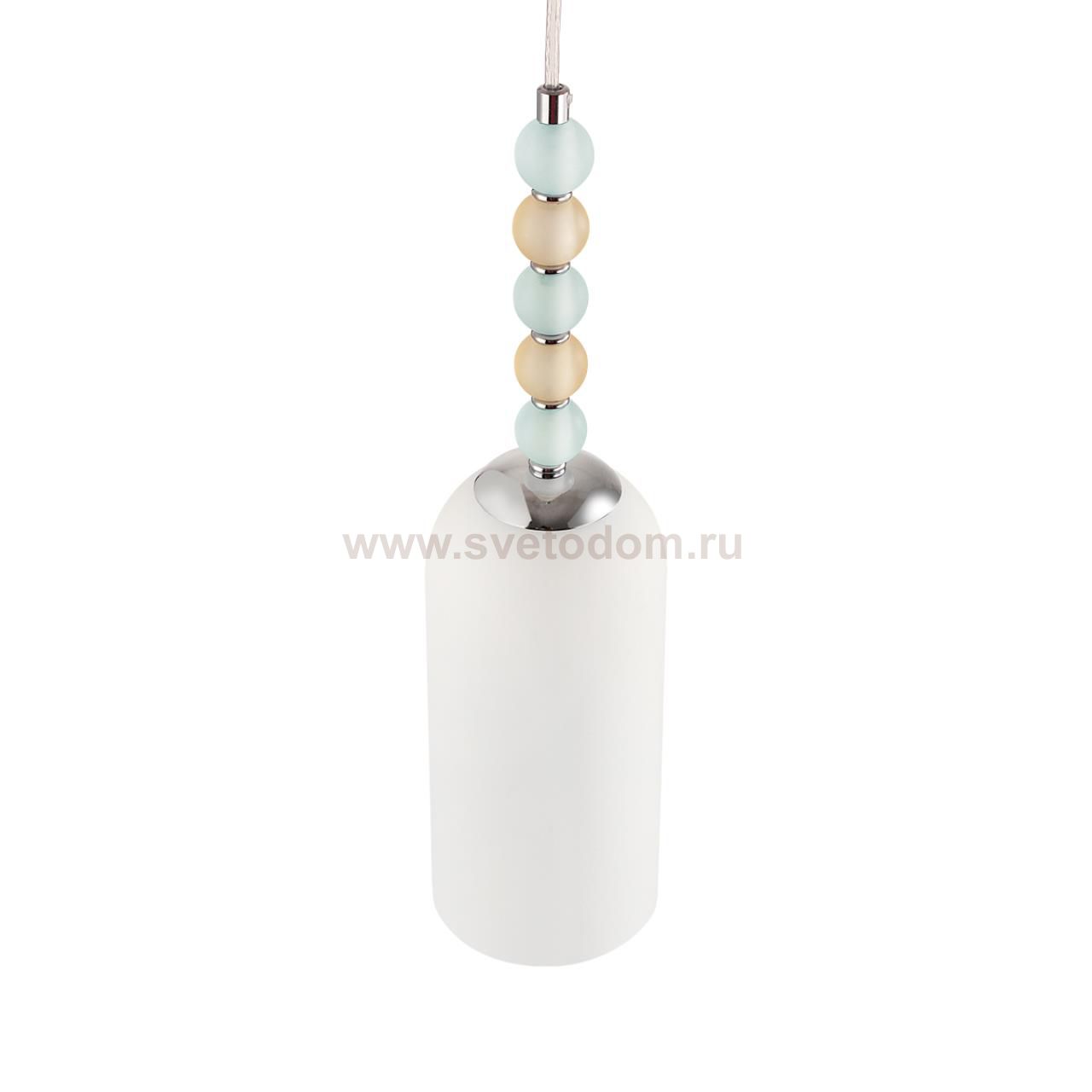 8271/1A NEOCLASSI хром/голубой/желтый/белый, металл/стекло Подвес Е14 1*40W 220V TRACY