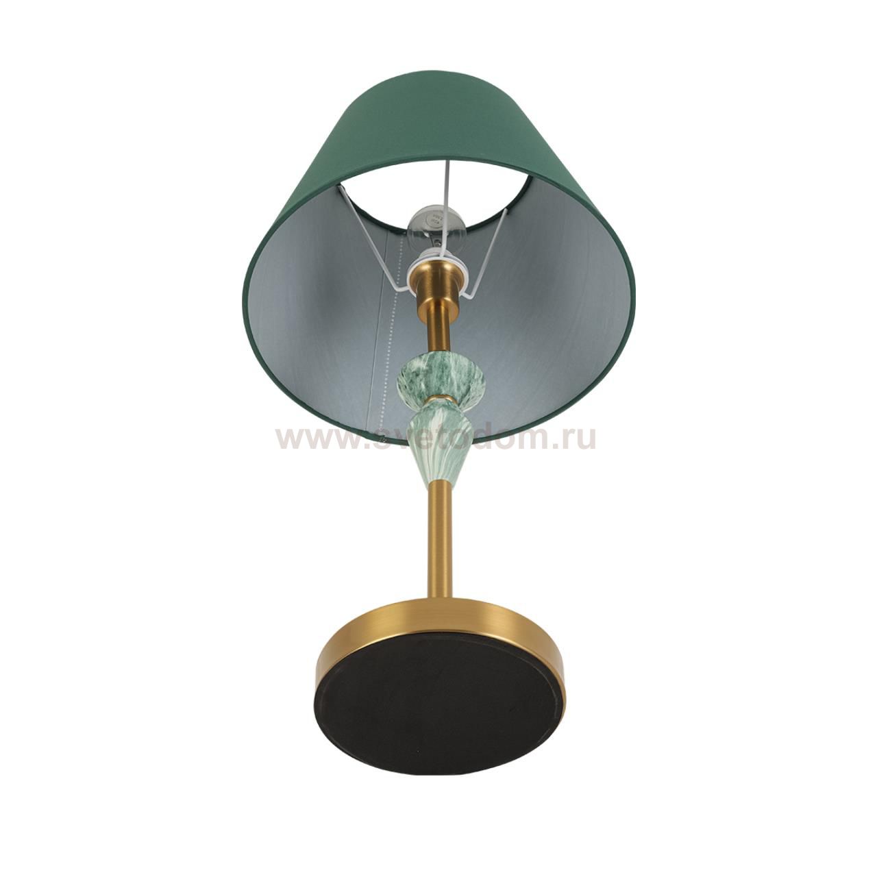 8275/1T CLASSI латунь/зеленый, металл/керамика/ткань Настольная лампа Е14 1*40W 220V VERMONT