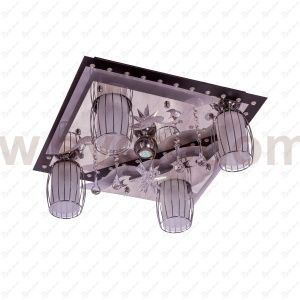 Потолочный светильник Экономсвет 8276/4+1BK+CR RC WT LED