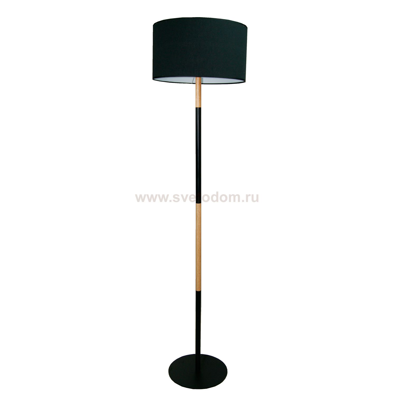 Торшер с черным абажуром Colosseo 82807/1F ALESSANDRO